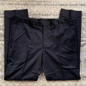 John Varvatos Black SoHo Fit Flat Front 40x33